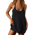 ⏰Last day Promotion 🔥-🔥 Women's Summer Tennis Dress with Built-In Shorts, Pockets & V-Neck Comfort ✨