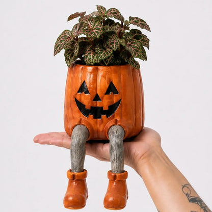 🪴 Last Day 50% OFF✨-🧙‍♀️Whimsical Halloween Hanging Leg Planter for Fun  🌵