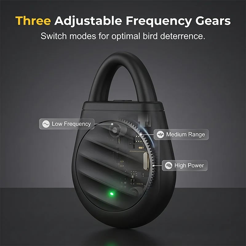 🔥 LAST CHANCE — 50% OFF! 🐦 Keep Unwanted Birds & Pests Away! Portable Ultrasonic Bird Repellent Keychain