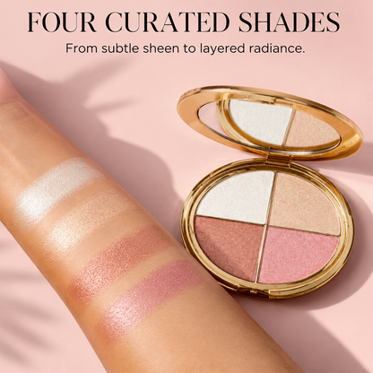 🔥 Last Day 50% OFF✨-4-in-1 Glow Palette for Radiant Makeup Looks Anytime 💄