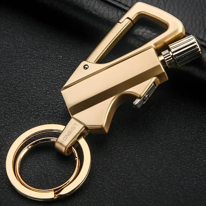 3-in-1 Permanent Match & Carabiner Keychain