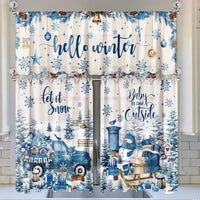 3pcs Snowflake & Gnome