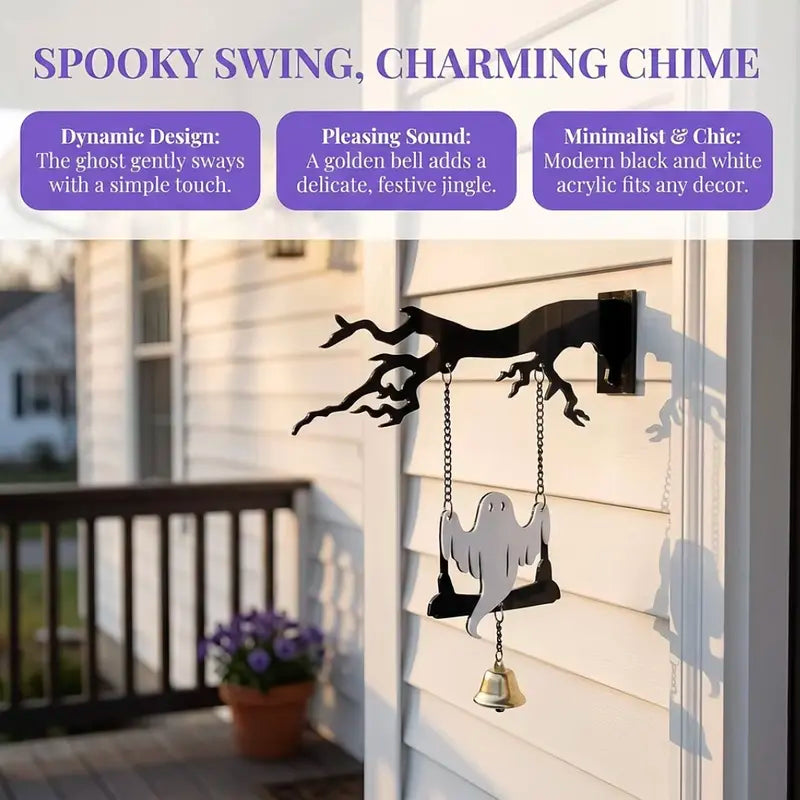 ⏰Last day Promotion 🔥-🦇 Halloween Acrylic Bat Hanging Sign –Festive Welcome Plaque