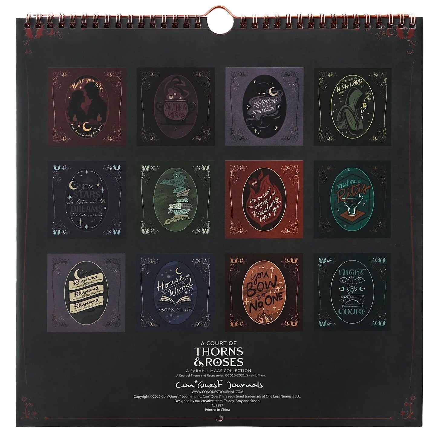 🔥HOT SALE 49% OFF🌙 A Court of Thorns and Roses: Velaris 2027 Weekly Planner ✨ Officially Licensed Fantasy Organizer