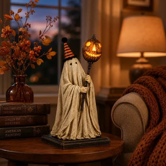 ⏰Last Day 50% OFF✨-👻 Spooky Glowing Ghost Figurine Perfect for Halloween Home & Party Decor 🎃✨