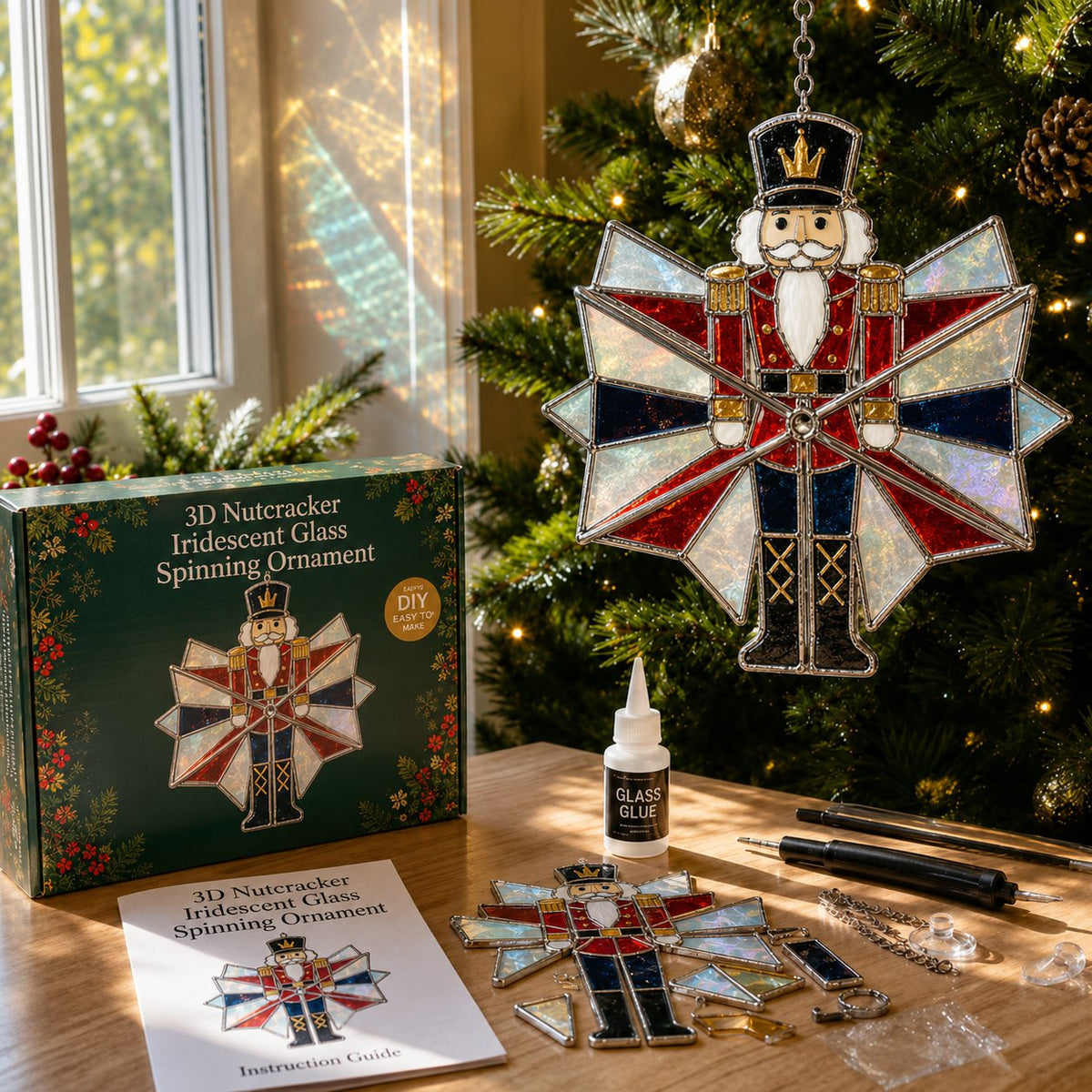 ⏳ Last Day 50% OFF –✝️Beginner-Friendly 3D Christian & Christmas Suncatcher DIY Kit 🎄