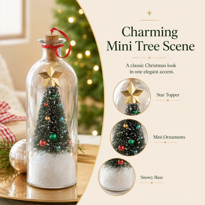 🔥LAST DAY 49% OFF – 🎅🎄Christmas Sale -Recordable Christmas Tree Message In A Bottle