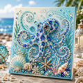 🌊✨ Ocean-Themed Pearl Art DIY Kit — Create Enchanting Coastal-Style Art
