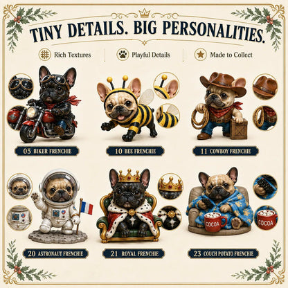 🎁 Last Day 50% OFF✨-🐶24-Day French Bulldog Advent Calendar with 24 Unique Characters & Daily Holiday Surprises 🎄