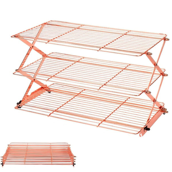 ⏰Last day Promotion 🔥-✨ Foldable Cooling Rack Makes Baking Easier and Kitchens Tidier 🍪