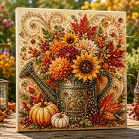 💐Fall Floral Watering Can