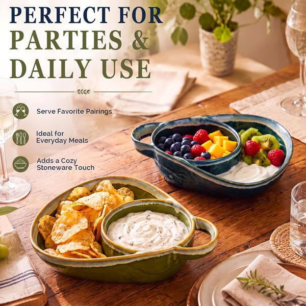 🥣 2-in-1 Divided Ceramic Bowl | Keep Cereal Crunchy From First Spoonful To Last