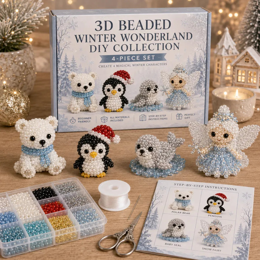 🔥Last Day 60% OFF -🎄Christmas Beaded DIY Ornament Kit – ✨3D Handmade Holiday Decorations & Creative Craft Set
