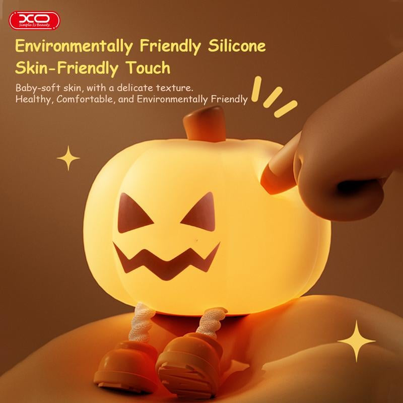 😴 Last Day 50% OFF✨-🎃Ultimate Pumpkin Night Light for a Cozy Halloween Glow All Night Long ✨