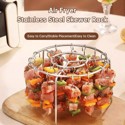 ⏰Last day Promotion 🔥-🥩 Air Fryer Kebab Grill Makes Juicy BBQ Skewers Easily 🍤