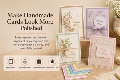 🔥 Last Day 47% OFF - Card Making Alignment Guides Set | Create Perfectly Aligned Handmade Cards Without Guesswork or Crooked Corners ✨