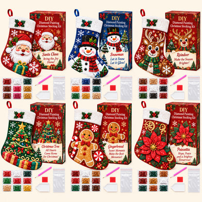 🔥 Last Day 50% OFF✨-DIY Diamond Painting Christmas Stocking Kit - 6 Designs