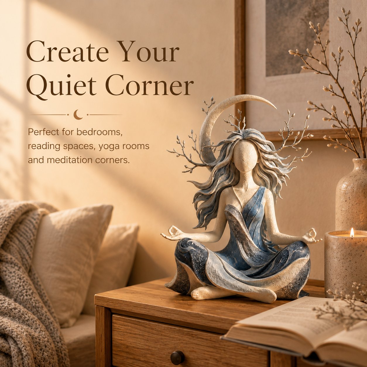 🔥LAST DAY 50% OFF- 🧘Serenity Growth | Inner Harmony Sculptural Figurine 🌙