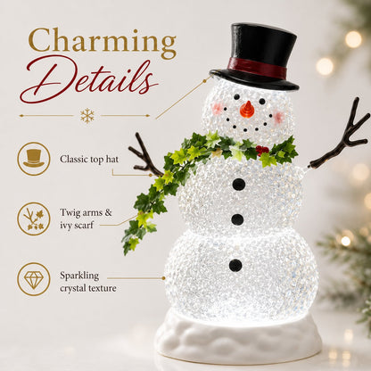 💡 Last Day 50% OFF✨-⛄Glowing Snowman Crystal Globe for Magical Christmas Decor 🎄
