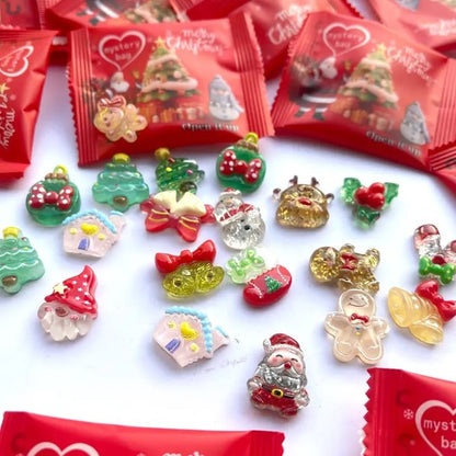 ⏰Last day Promotion 🔥-🎅 Glowing Resin Christmas Decorative Bags Perfect for Festive Holiday Displays ✨