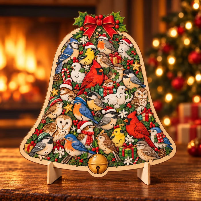 🔥 Last Day 50% OFF✨-🧩Wooden Christmas Puzzle with Stand – 8 Festive Designs to Build & Display 🎄