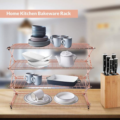 ⏰Last day Promotion 🔥-✨ Foldable Cooling Rack Makes Baking Easier and Kitchens Tidier 🍪