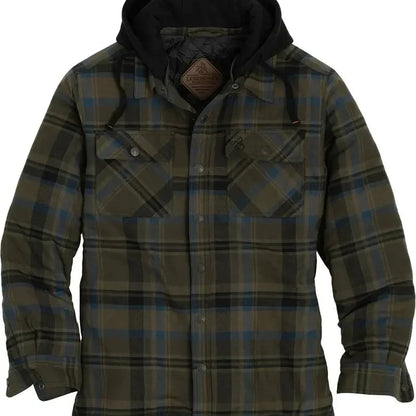 🔥❄️Mountain-Tested Warmth | Concealed Carry Hooded Flannel💥🔫
