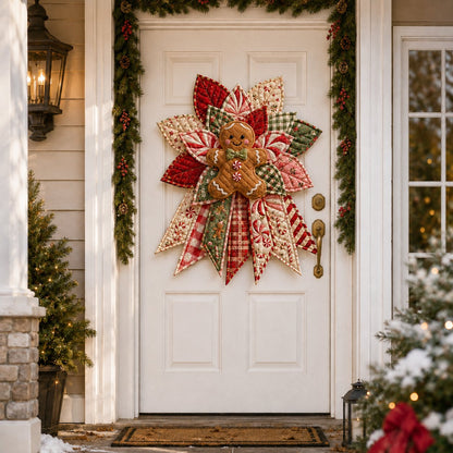 🎉 Holiday Celebration 50% OFF 🎄 – Festive Quilted Christmas Door Hanging DIY Sewing Kit