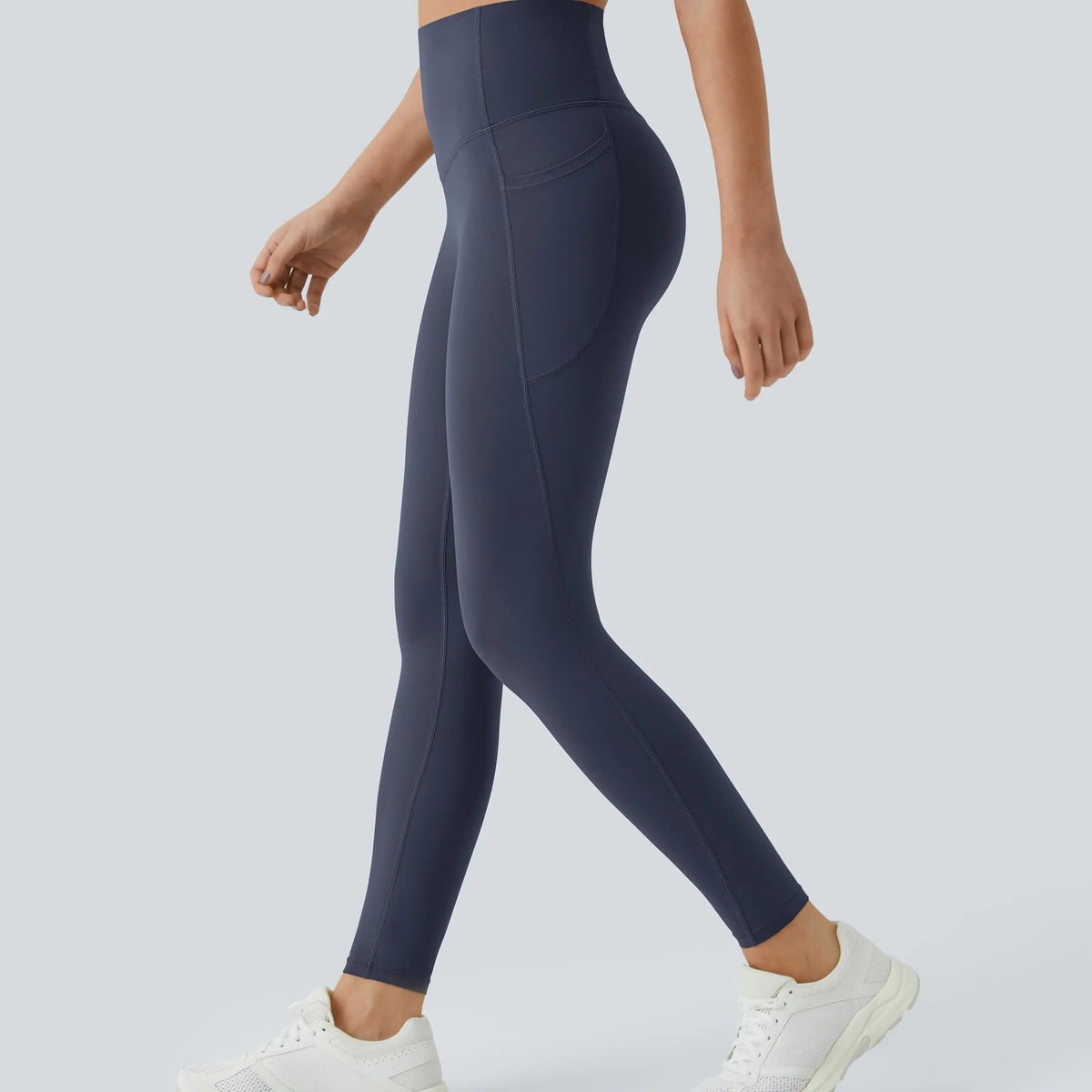 ⏰Last day Promotion 🔥-🔥 High-Waisted Tummy Control Leggings with Pockets for a Sculpted Look ✨