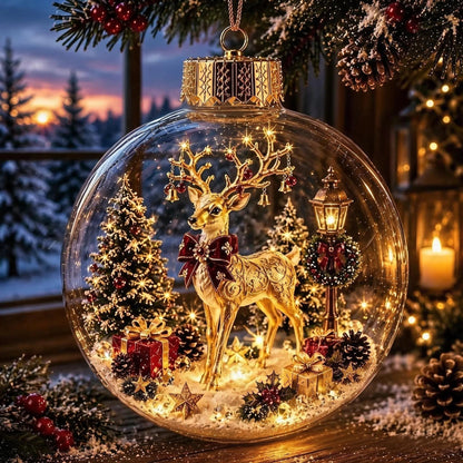 🎄 Last Day 50% OFF✨-🎅Light-Up Christmas Story Ornament for Magical Mini Holiday Scene Decor ✨
