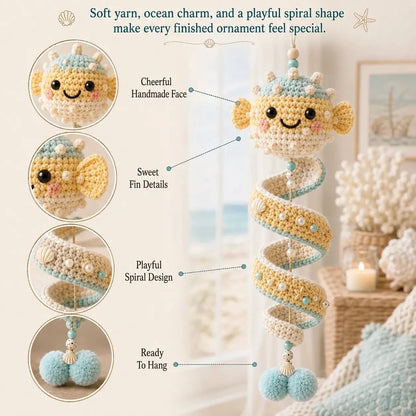 💕 Last Day 50% OFF✨-🌊Ocean Animal Crochet Kit with All Tools & Easy Step-by-Step Guide 🐋