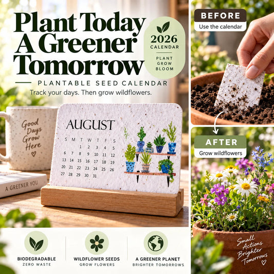 🌼Early Holiday Sale 50% OFF-🌱Eco-Friendly Plantable “Timeless” Seed Calendar 2027
