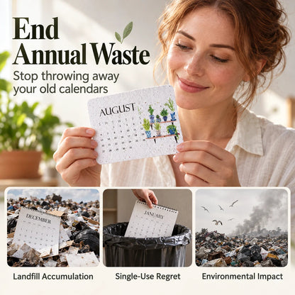 🌼Early Holiday Sale 50% OFF-🌱Eco-Friendly Plantable “Timeless” Seed Calendar 2027