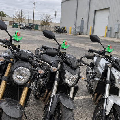 🦎🏍Wobbly Riding Buddy – Car & Motorcycle Decor