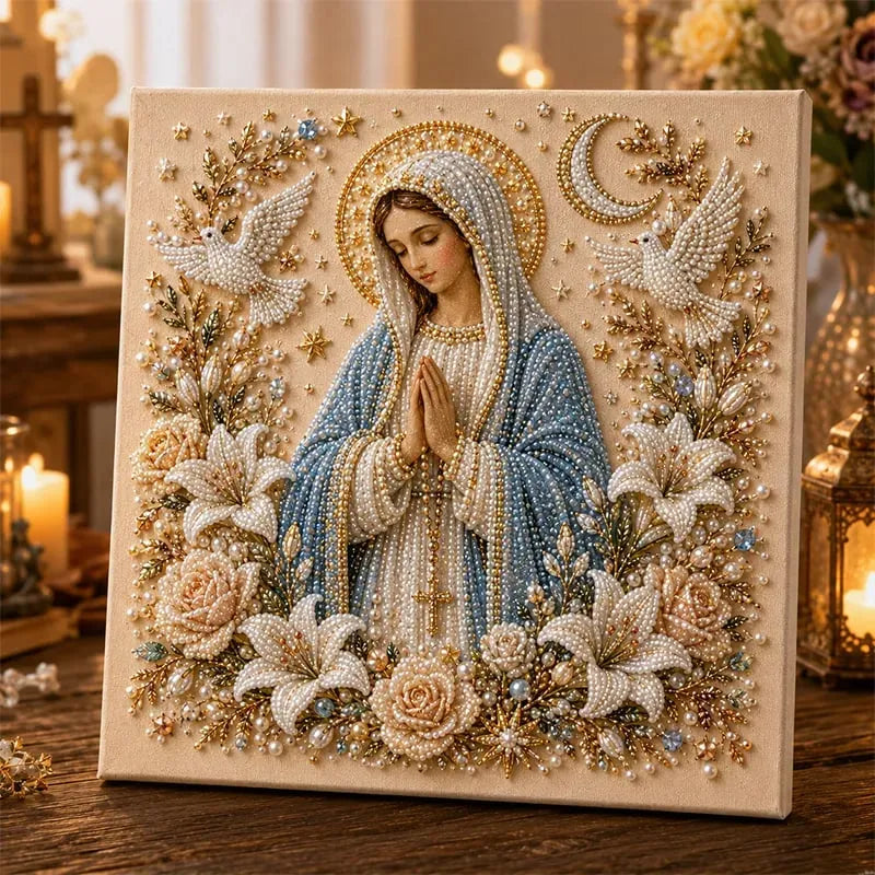 🔥 Last Day 75% OFF – ✝️DIY Jesus Pearl Art Kit – Faith-Inspired 3D Beaded Christian Wall Artwork