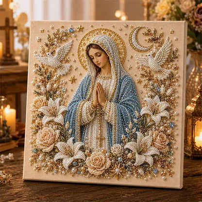 🔥 Last Day 75% OFF – ✝️DIY Jesus Pearl Art Kit – Faith-Inspired 3D Beaded Christian Wall Artwork
