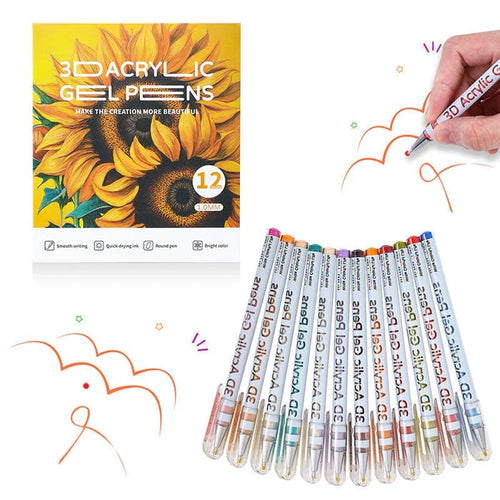 ⏰Last day Promotion 🔥-🌈 Color, Create & Enjoy with This Magical Multi-Color Gel Pen Set 🎨