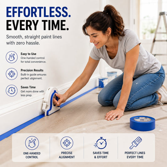 🎨Last day Promotion 🔥-🛠️ Fast Painter’s Tape Applicator for Clean Edges 🏡