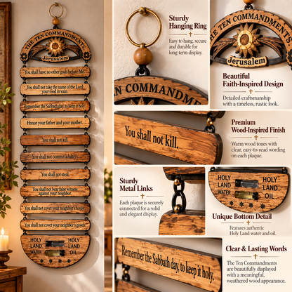 ✝️A Home Built on Faith – The Ten Commandments❤️