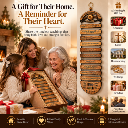 ✝️A Home Built on Faith – The Ten Commandments❤️