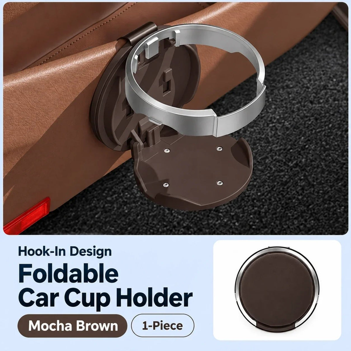 🥤 Last Day 50% OFF✨-🚗Foldable Car Door Cup Holder & Phone Stand for Easy 📱