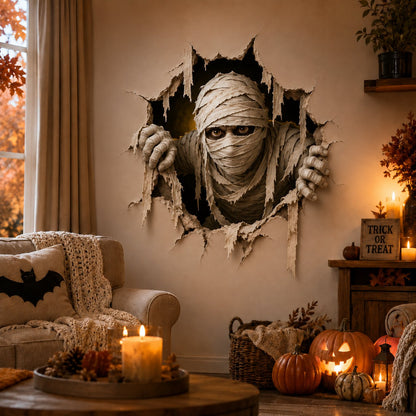 🧙‍♀️ Holiday Celebration 50% OFF 🎃-👻Halloween Break-In 3D Wall Decals for Spooky, Realistic & Fun  🎃