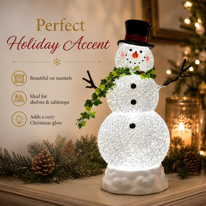 💡 Last Day 50% OFF✨-⛄Glowing Snowman Crystal Globe for Magical Christmas Decor 🎄
