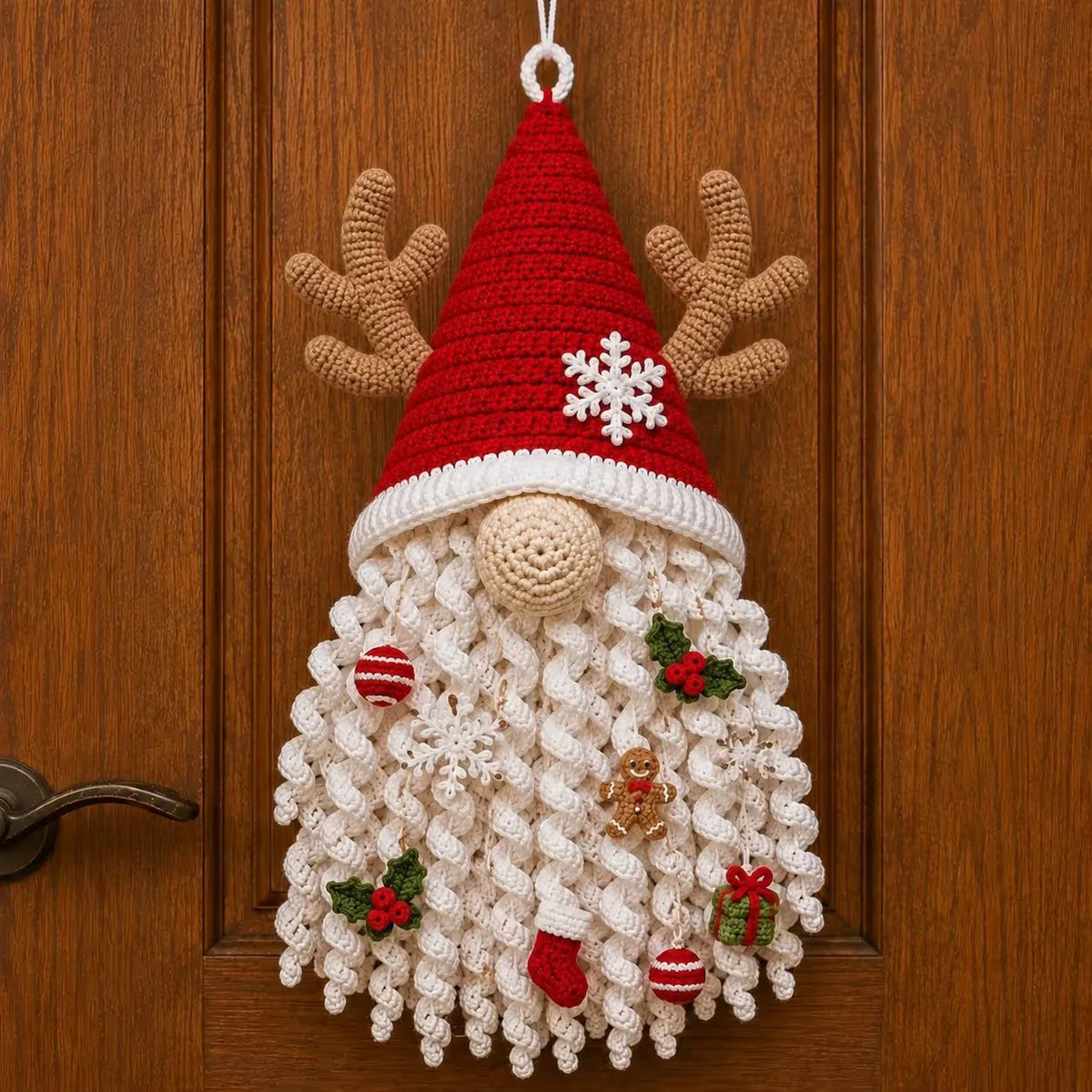⏰Last day Promotion 🔥-🧶 DIY 3D Crochet Door Hanger Kit for Creative Seasonal Home Decor ✨💕