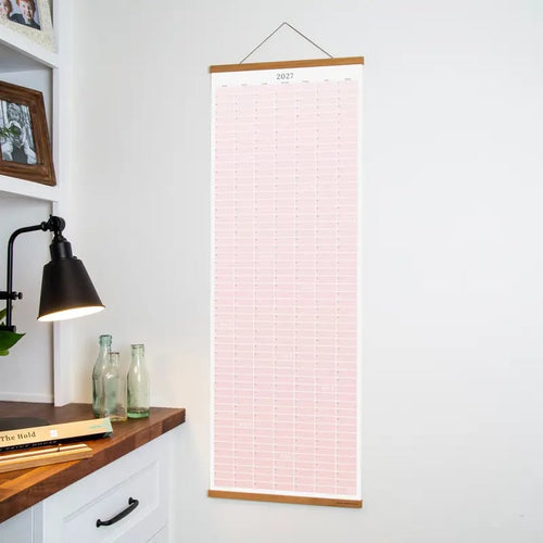 🗓️🏡 2027 Cozy Pecan Print Wall Calendar – 12-Month Vertical Planner