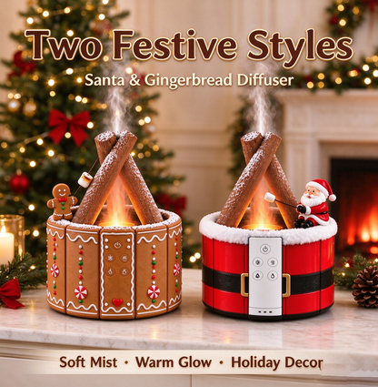 🔥 Campfire Christmas Diffuser 🎅 Santa & Gingerbread 2 Styles