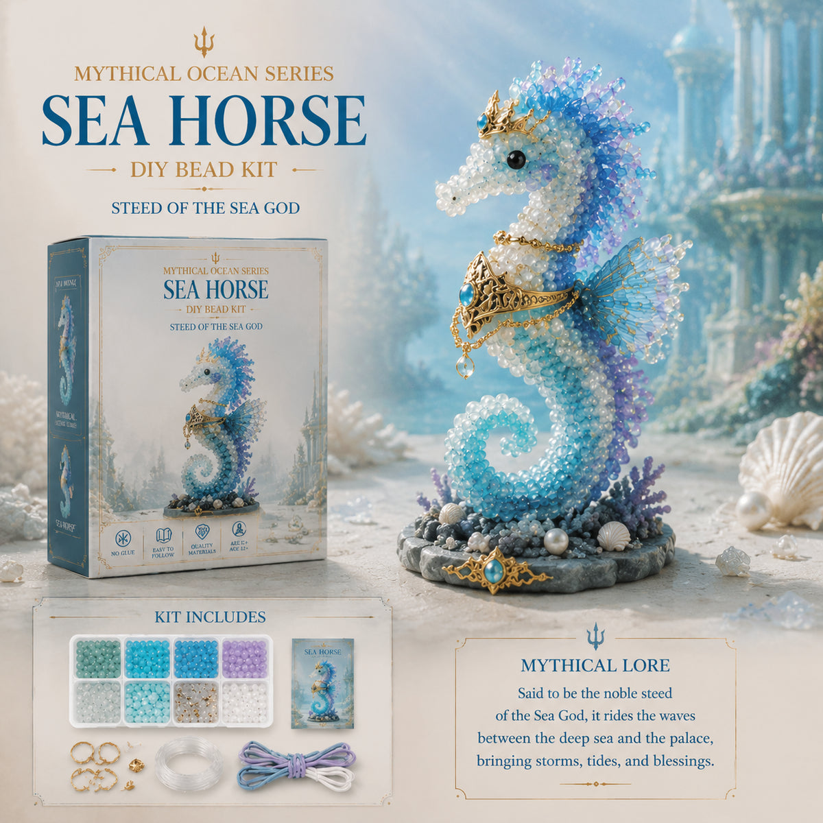 ⏰Last day Promotion 🔥-🌊 Mythical Ocean DIY Bead Kit