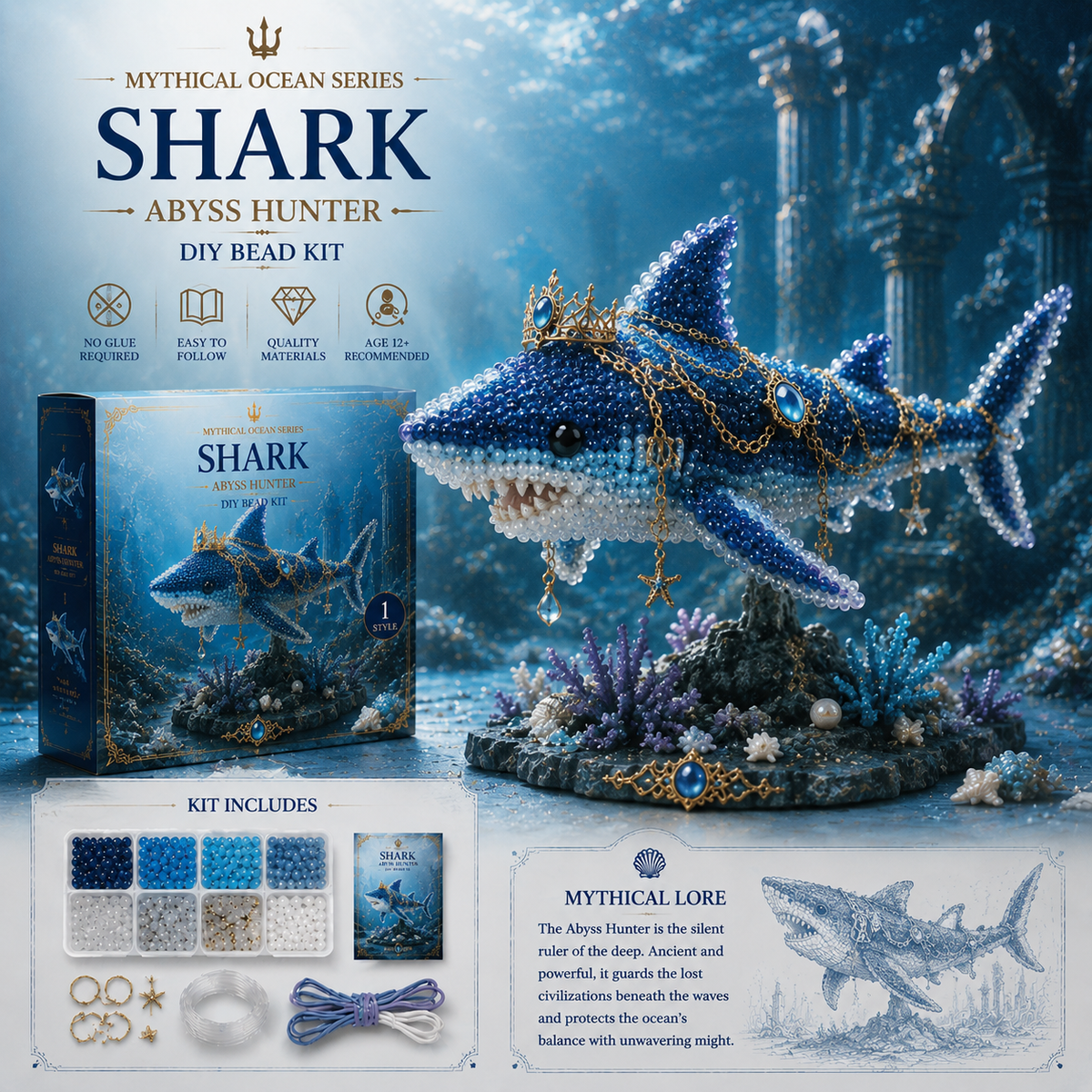 ⏰Last day Promotion 🔥-🌊 Mythical Ocean DIY Bead Kit