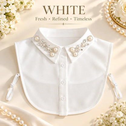 🔥 Holiday Celebration 50% OFF ✨-Add Instant Elegance with This Jeweled Detachable Collar 💎