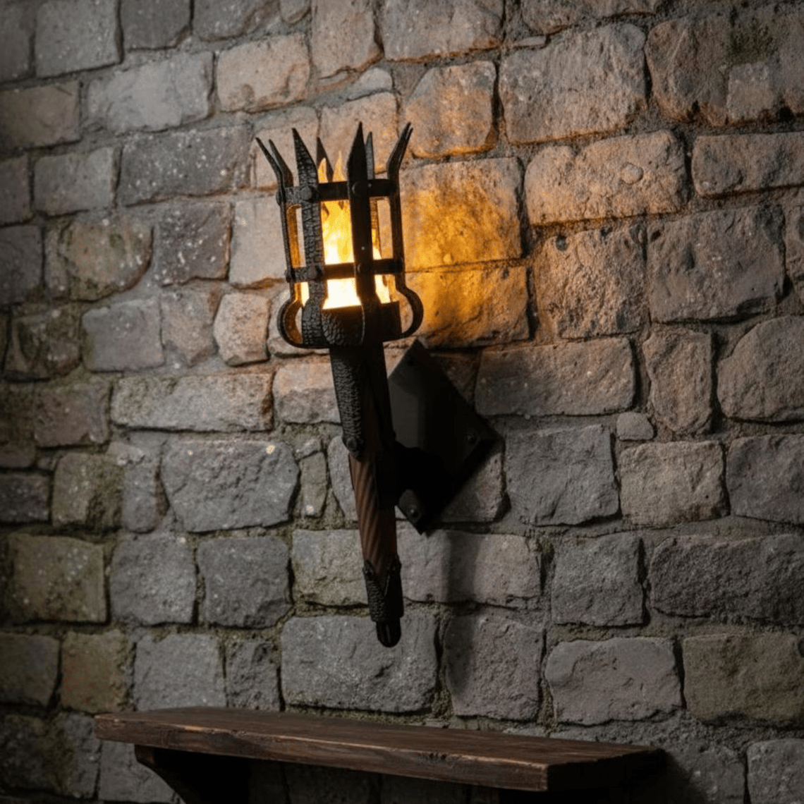 🔥 Last Day 50% OFF✨-🏰Medieval Torch Wall Sconce Creates Magical Candlelight Ambiance 🕯️